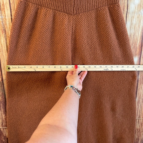 Shein Women’s Relaxed Fit Pull On Cozy Knit Cropped Joggers Copper Size Large - Picture 8 of 11